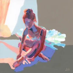 Siddende ballerina