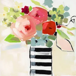 Sort-hvid vase
