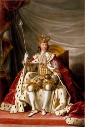 Portræt af kong Christian VII af Danmark, 1789.