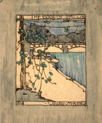 Frontispice til "The Book of Bridges", ca. 1911 (akvarel og blæk på papir)
