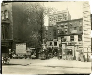 28th St mellem Broadway og Fifth Avenue, ca. 1905-18 (foto af gelatinesølv)