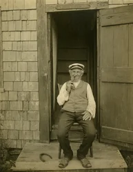 Kaptajn Billy Bowen, havkaptajt i Nantucket, ca. 1905-09