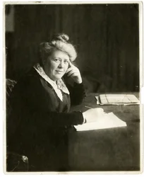 Jane Martin, annoncør, ca. 1905-20 (foto af gelatinesølv)