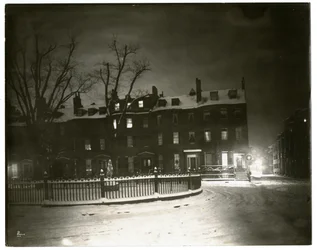 Louisburg Square, Boston Jenny Lind boede i hjørnehus, Boston, USA, ca. 1902-10 (foto af gelatinesølv)