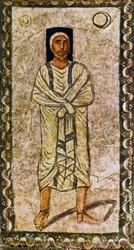 Abraham modtager løftet (tempera på gips)