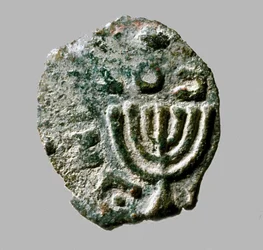 Mønt af Antigonus II Mattathias, ca. 40-37 f.Kr. (metal)