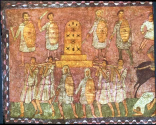 Slaget ved Eben-Ezer (tempera på gips)