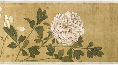 Et hundrede blomster, begyndelsen af det 17. århundrede (malet silke) (detalje)