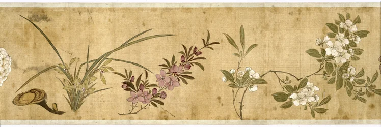 Et hundrede blomster, begyndelsen af det 17. århundrede (malet silke) (detaljer: se også 207347-58)