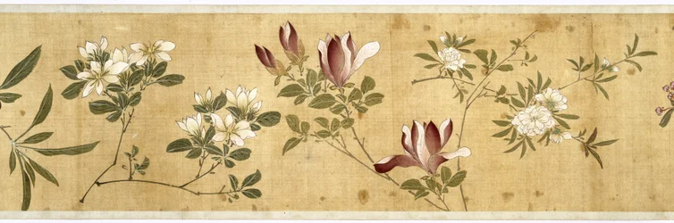 Et hundrede blomster, begyndelsen af det 17. århundrede (malet silke) (detaljer: se også 207347-58)