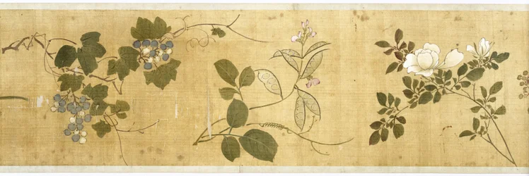 Hundrede blomster, tidligt 17. århundrede (malet silke) (detalje: se også 207347-58)