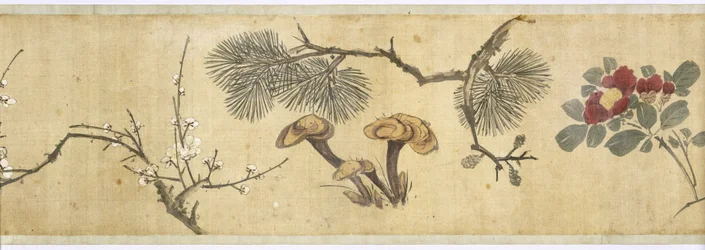 Et hundrede blomster, begyndelsen af det 17. århundrede (malet silke) (detaljer: se også 207347-58)