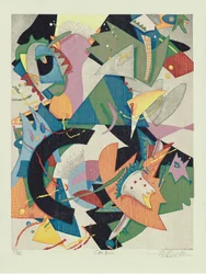 Con Brio, 2011 (træsnit)
