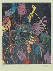 Diptykon B, 2011 (træsnit)