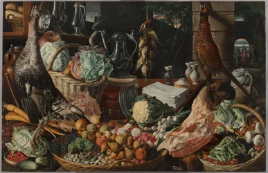 Køkkenscene med Kristus ved Emmaus