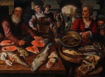 Fiskemarked, 1568 (olie på baltisk eg)