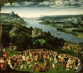 The Feeding of the Five Thousand (olie på panel)