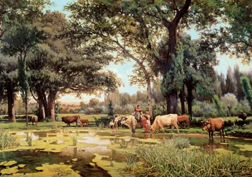 Sommer. (1843-1894). Årene 1880. Barcelona. Cataloniens nationale kunstmuseum