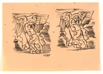 To udkast til Jakobs kamp mod englen