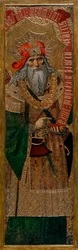 David - Maleri af Joan Gasco (aktiv 1500-1529) - ca. 1500 - Tempera på panel - 210,8x60 - Cataloniens nationale kunstmuseum, Barcelona