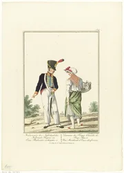 Gunner med en duftende vandsælger Gunner fra de hollandske kolonitropper og en parfumørsælger Uniformer og kostumer (serietitel)