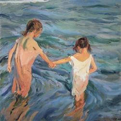 Børn i havet