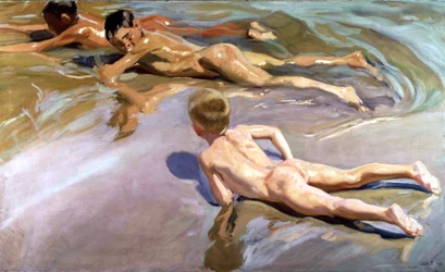 Børn på stranden