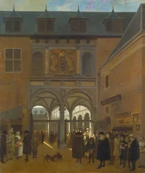 Børsen i Amsterdam, ca. 1675-80 (olie på lærred)