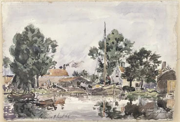 En kanal i Haag, 1868