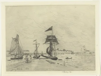 Anløbsbro ved Honfleur