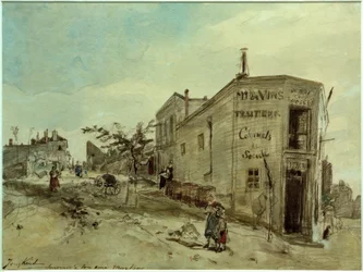 Udsigt over Montmartre, Le Roi du Desert-caféen