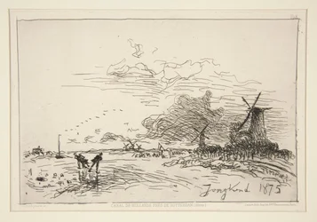 Canal de Hollande, pr?s de Rotterdam (Hiver) [Holland Canal, nær Rotterdam (vinter)]