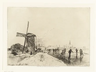 Udsigt over Maassluis Vue de la ville de Maaslins (Hollande) (serietitel)