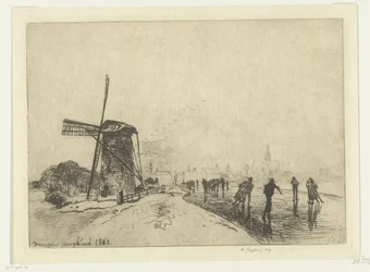 Udsigt over Maassluis Vue de la ville de Maaslins (Hollande) (titel på objekt)