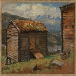 Landbrugsbygninger ved Hjelle i Valdres
