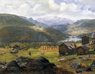 Norsk dal af Johan Christian Clausen Dahl (1788-1857), Norge 1800-tallet