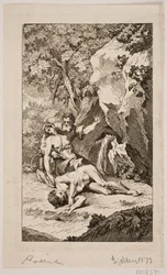 Illustration til Salomon Gessners "Abels død", 1764