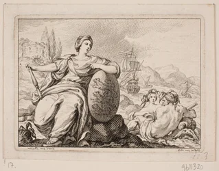 Vignet til P. H. Mallet: Danmarks Historie I, 1758