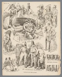Tegneserie om åbningen af ​​Generalstaterne, 1870 Åbning af generalstaterne (titel på objekt)