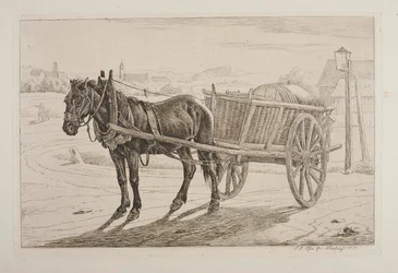 Hest med ølvogn