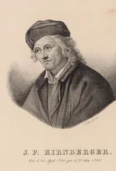 Portræt af komponisten Johann Philipp Kirnberger 1721-1783.