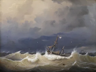 Johann Baptist Weiss marinestykke 1852