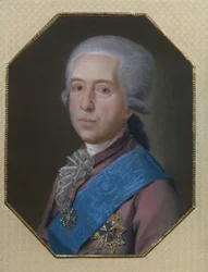 Portræt af general grev Mikhail Mikhailovich Golitsyn 1731-1806, 1786