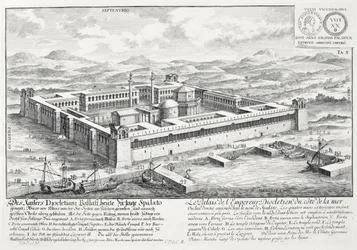 Diocletians palads (245-313), Split, Jugoslavien, fra 
