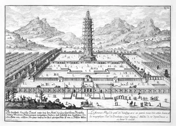 Porcelænstårnet i Nanking, plade 12 fra 
