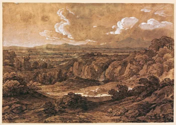 Klippelandskab i skov