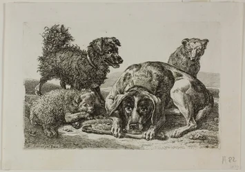 Fire hunde, fra Die Zweite Thier Folge