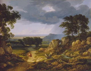 Tysk: Sturmlandschaft (vandrernes stormsang).