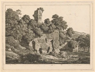 Landskab - Ruinerne af Ventidio Bassos villa i Tivoli