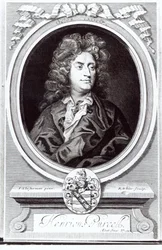 Portræt af Henry Purcell (1659-95), engelsk komponist, indgraveret af R. White, 1695